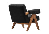 EEI-6502-BLK Lyra Boucle Fabric Armchair By Modway