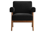 EEI-6502-BLK Lyra Boucle Fabric Armchair By Modway