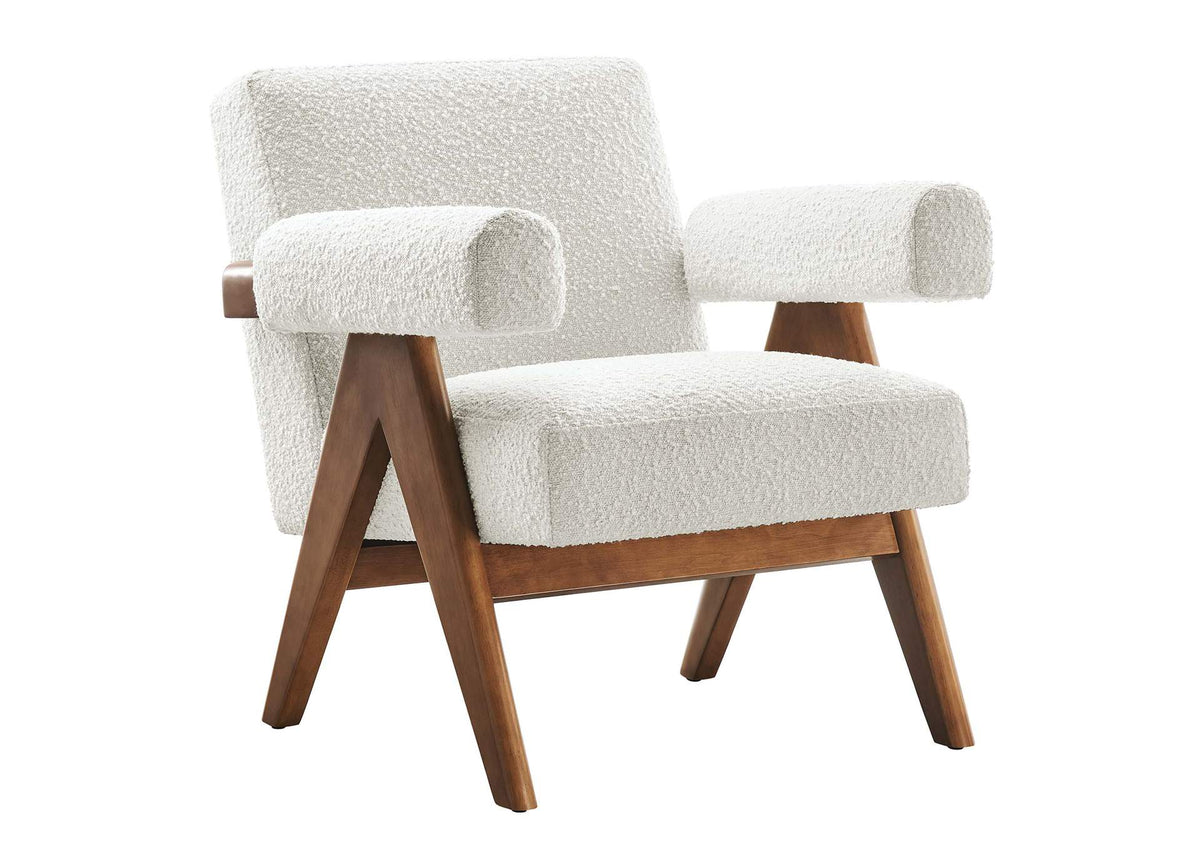 EEI-6502-IVO Lyra Boucle Fabric Armchair By Modway