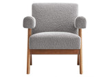 EEI-6502-LGR Lyra Boucle Fabric Armchair By Modway