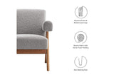 EEI-6502-LGR Lyra Boucle Fabric Armchair By Modway
