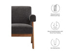 EEI-6503-HDG Lyra Fabric Armchair By Modway