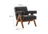 EEI-6503-HDG Lyra Fabric Armchair By Modway