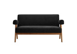 EEI-6504-BLK Lyra Boucle Fabric Loveseat By Modway