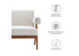 EEI-6504-IVO Lyra Boucle Fabric Loveseat By Modway