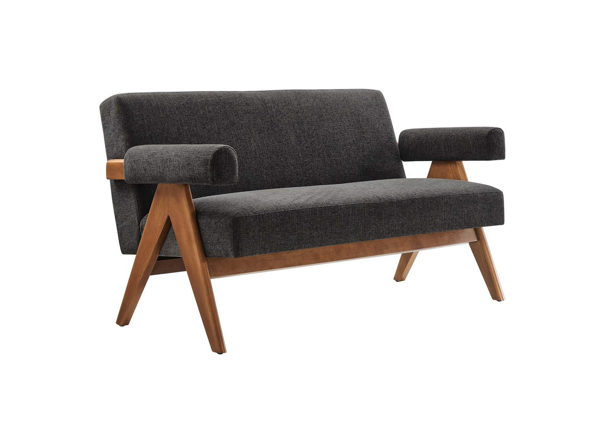 EEI-6505-HDG Lyra Fabric Loveseat By Modway