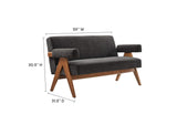 EEI-6505-HDG Lyra Fabric Loveseat By Modway