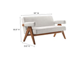EEI-6505-HEI Lyra Fabric Loveseat By Modway