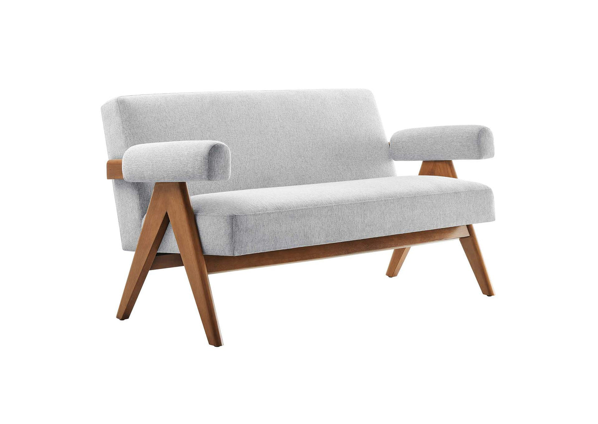 EEI-6505-HLG Lyra Fabric Loveseat By Modway