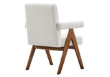 EEI-6506-IVO Lyra Boucle Fabric Dining Room Chair Set Of 2 By Modway