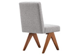 EEI-6508-LGR Lyra Boucle Fabric Dining Room Side Chair Set Of 2 By Modway