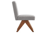EEI-6508-LGR Lyra Boucle Fabric Dining Room Side Chair Set Of 2 By Modway