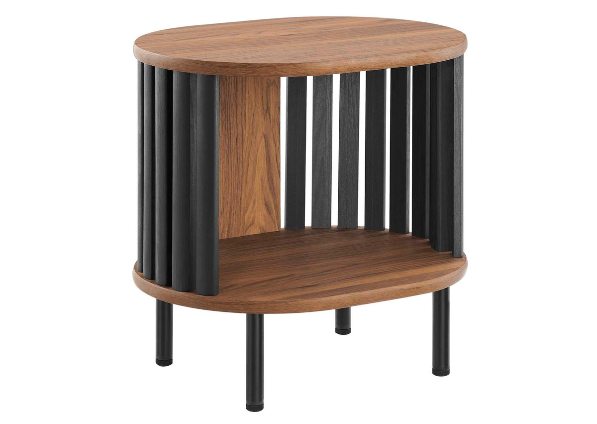 EEI-6523-WAL-BLK Fortitude Side Table By Modway