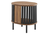 EEI-6523-WAL-BLK Fortitude Side Table By Modway