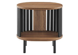 EEI-6523-WAL-BLK Fortitude Side Table By Modway
