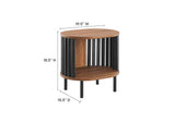 EEI-6523-WAL-BLK Fortitude Side Table By Modway