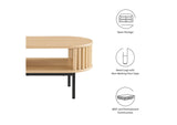 EEI-6525-OAK Fortitude Wood Coffee Table By Modway