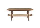 EEI-6526-WAL Torus Oval Coffee Table By Modway