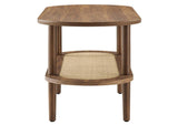 EEI-6526-WAL Torus Oval Coffee Table By Modway