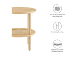 EEI-6527-OAK Torus Round Side Table By Modway