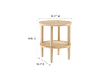 EEI-6527-OAK Torus Round Side Table By Modway