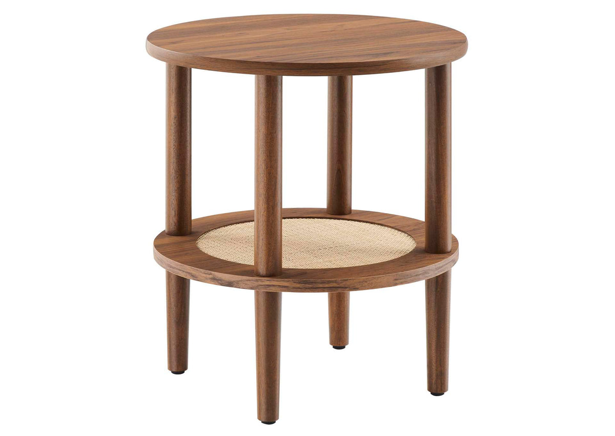 EEI-6527-WAL Torus Round Side Table By Modway