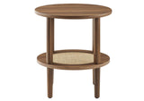 EEI-6527-WAL Torus Round Side Table By Modway