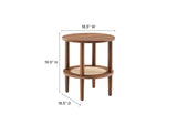 EEI-6527-WAL Torus Round Side Table By Modway