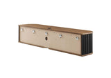 EEI-6528-WAL-BLK Fortitude 63" Wall-Mounted TV Stand By Modway