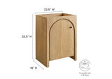 EEI-6539-OAK Appia 24" Bathroom Vanity Cabinet - Sink Basin Not Included - By Modway