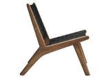 EEI-6542-WAL-BLK Saoirse Leather Wood Accent Lounge Chair By Modway
