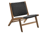 EEI-6543-WAL-BLK Saoirse Woven Rope Wood Accent Lounge Chair By Modway