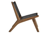 EEI-6543-WAL-BLK Saoirse Woven Rope Wood Accent Lounge Chair By Modway
