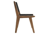 EEI-6544-WAL-BLK Saoirse Leather Wood Dining Side Chair Set Of 2 By Modway