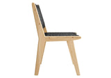 EEI-6545-NAT-BLK Saoirse Woven Rope Wood Dining Side Chair Set Of 2 By Modway