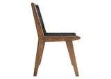 EEI-6545-WAL-BLK Saoirse Woven Rope Wood Dining Side Chair Set Of 2 By Modway