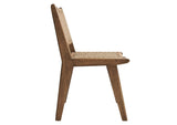 EEI-6545-WAL-NAT Saoirse Woven Rope Wood Dining Side Chair Set Of 2 By Modway