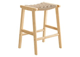 EEI-6548-NAT-NAT Saoirse Woven Rope Wood Counter Stool Set Of 2 By Modway