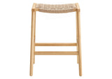 EEI-6548-NAT-NAT Saoirse Woven Rope Wood Counter Stool Set Of 2 By Modway