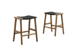EEI-6548-WAL-BLK Saoirse Woven Rope Wood Counter Stool Set Of 2 By Modway