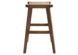 EEI-6548-WAL-NAT Saoirse Woven Rope Wood Counter Stool Set Of 2 By Modway