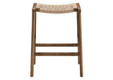 EEI-6548-WAL-NAT Saoirse Woven Rope Wood Counter Stool Set Of 2 By Modway