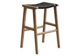 EEI-6549-WAL-BLK Saoirse Leather Wood Bar Stool Set Of 2 By Modway