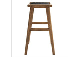EEI-6549-WAL-BLK Saoirse Leather Wood Bar Stool Set Of 2 By Modway