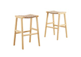 EEI-6550-NAT-NAT Saoirse Woven Rope Wood Bar Stool Set Of 2 By Modway