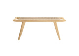 EEI-6552-NAT-NAT Saoirse 47" Wove Rope Wood Bench By Modway