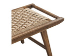 EEI-6552-WAL-NAT Saoirse 47" Wove Rope Wood Bench By Modway