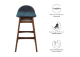 EEI-6553-HEA Juno Wood Bar Stool Set Of 2 By Modway