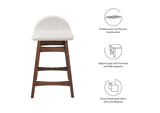EEI-6555-HEI Juno Wood Counter Stool Set Of 2 By Modway