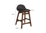 EEI-6556-BRN Juno Wood Counter Stool Set Of 2 By Modway